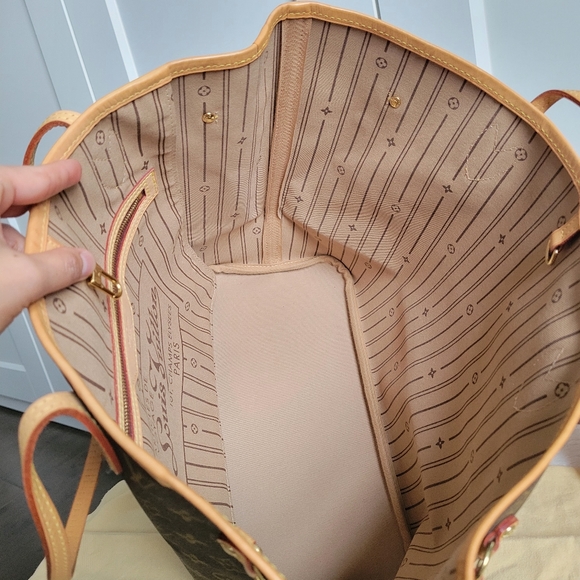 💕Beautiful CLASSIC Tote Bag Louis Vuitton Neverfull Mm Monogram - Picture 8 of 16